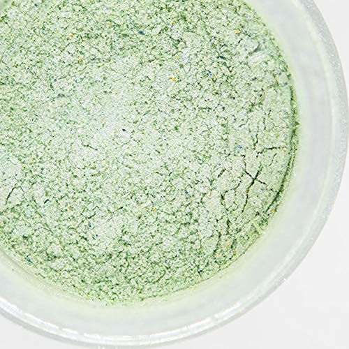 Bulk (20G) Luster Dust Edible Cake Decorations, Edible Luster Dust For Cakes Light Green Edible Luster Dust For Cupcake Decorations, Cake Drip, Edible Discomfort-Reducingt, Light Green Edible Shimmer Dust For Drinks
