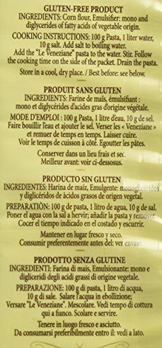 Le Veneziane - Italian Fusilli (Eliche) Pasta [Gluten-Free], (4)- 8.8 Oz. Pkgs