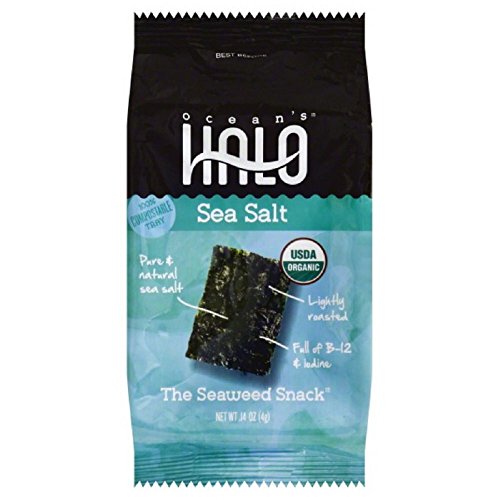 Ocean'S Halo, Snk Pk, Og2, Seaweed, Sslt, Pack Of 12, Size .14 Oz - No Artificial Ingredients Gmo Free 95%+ Organic
