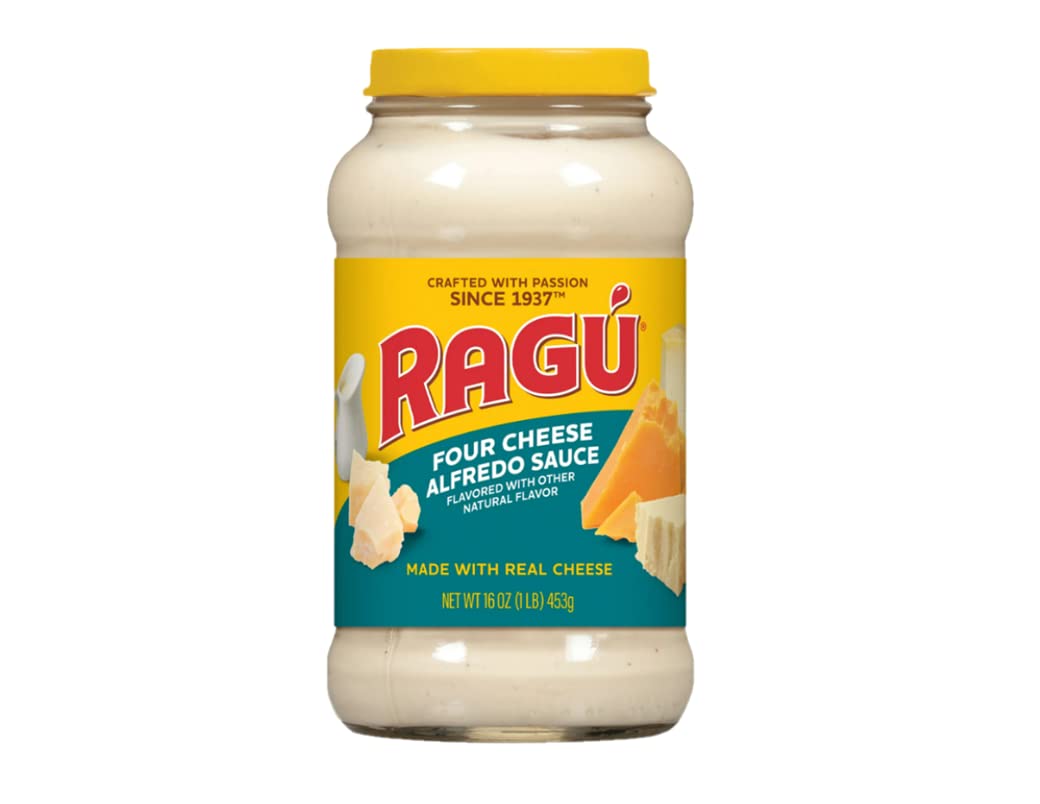 Ragu Cheesy Creations Sauce 16oz Jar (Pack of 4) (Choose Flavor Below) (Four Cheese)