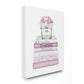 Stupell Industries Pink Rose Bouquet and Fashion Designer Bookstack Wall Art, 16x20, White