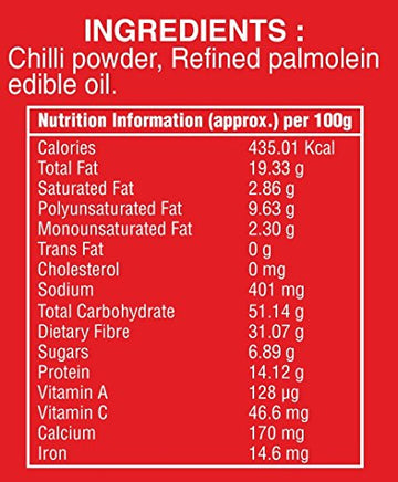 Ramdev Chilli Powder 100 Gm Pack Of 5(500Gm)