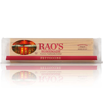 Raos Homemade Fettuccini Pasta 16Oz Traditionally Crafted Premium Quality From Durum Semolina Flour Traditional Bronze Die Cut I