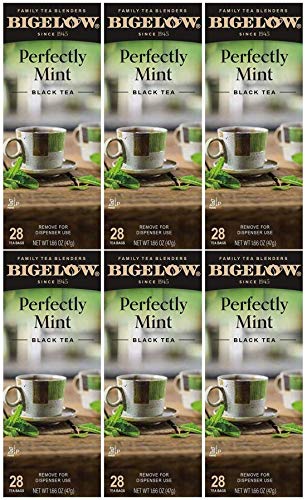 Bigelow Tea Bags, Plantation Mint, 28-Count Boxes (Pack Of 6)