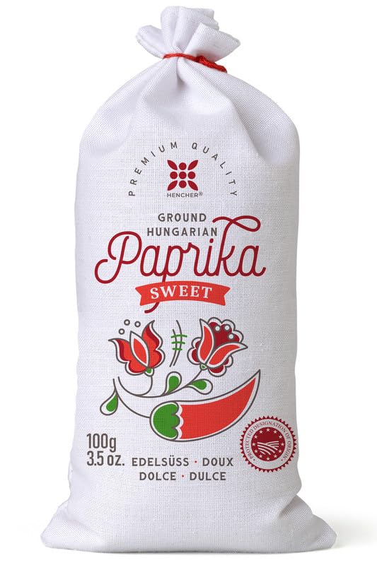 Real Hungarian Paprika Powder (Sweet, 3.5Oz/100G) Imported From Hungary
