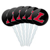 Lewis University Secondary Logo Cupcake Picks Toppers Decoration Set of 6