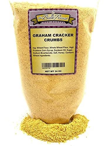 Graham Cracker Crumbs, Bulk Size (1.5 Lb. Resealable Zip Lock Stand Up Bag)