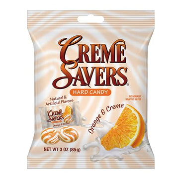 Creme Savers Orange And Creme Hard Candy  The Taste Of Fresh Orange Swirled In Rich Cream  The Original Classic Creme Savers Bro