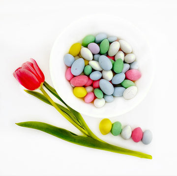 SweetGlob Jordan Almonds Party Colors Hard Candy (5 Pound, Assorted Pastel Colors)