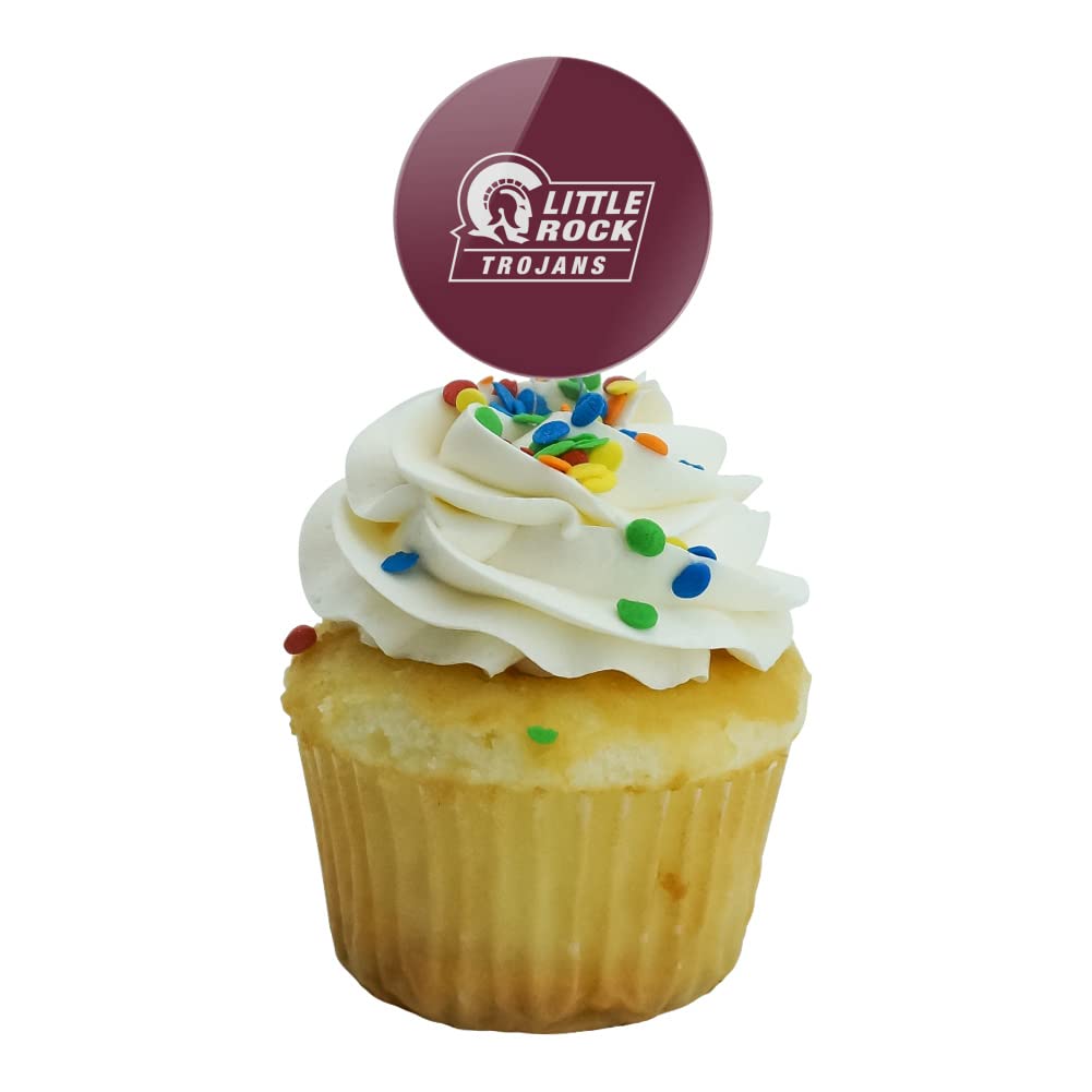 University Of Arkansas At Little Rock Primary Logo Cupcake Picks Toppers Decoration Set Of 6