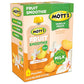 Motts Fruit Smoothies Vanilla Peach, 4.2 oz clear pouches, 24 Count (6 Packs of 4), Made With Milk, Made With Real Fruit, Good S