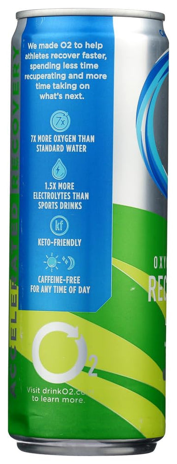 O2 Lemon Lime Post Workout Recovery Drink - Powerful Electrolyte Drink For Daily Hydration