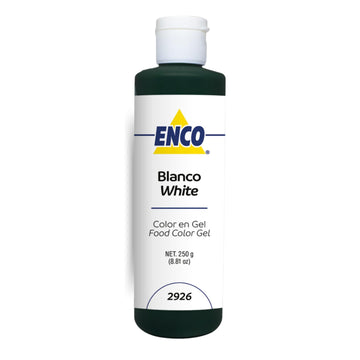 Enco Food Coloring Gel White 8.8 Oz (250G) Concentrated, Vegan