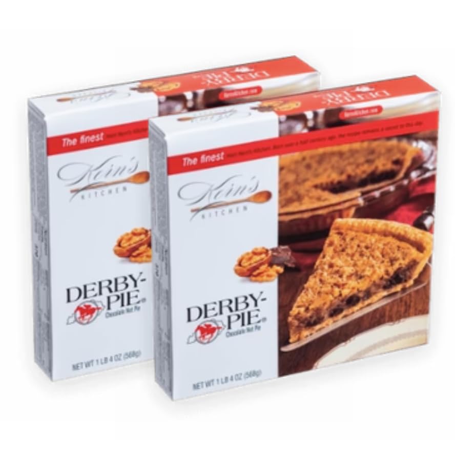 Derby-Pie chocolate nut pie 2 pack - 4th Generation Family Owned Business - Shipped Frozen - Fully Baked - Serves 8