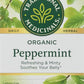 Traditional Medicinals Organic Peppermint Herbal Leaf Tea, 16 Tea Bags