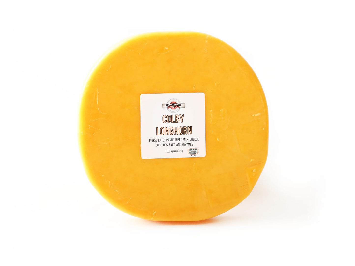 Traditional Wisconsin Colby Longhorn Cheese 3-Pack | (3) 1-Pound Wheels | Mild & Creamy - Ideal For Sandwiches  Snacks & Cheese Boards
