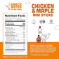 Snack Mates by The New Primal, Chicken & Maple Stick, All-Natural Chicken, High Protein and Low Sugar Kids Snack, Certified Pale