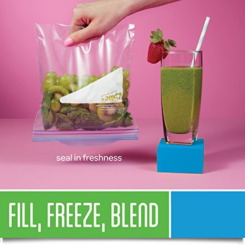 Sc Johnson Professional Freezer Bags, For Food Organization And Storage, Double Zipper, 2 Gallon, 100 Count