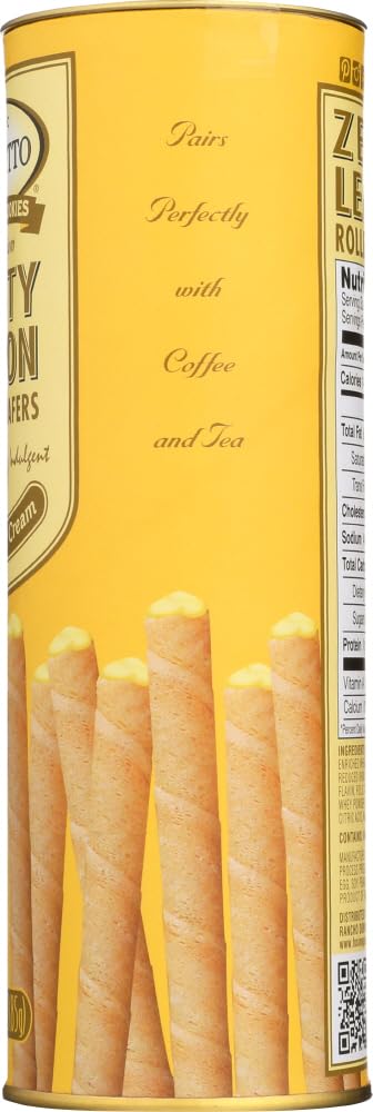 Dolcetto Lemon Rolled Wafers 3 Oz. (Pack Of 12)