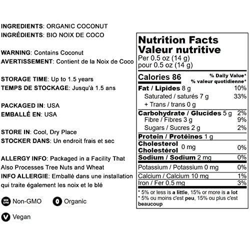Food To Live - Organic Toasted Coconut Chips, 1.5 Pounds - Non-Gmo, Desiccated Coconut Flakes, Unsweetened, Unsulfured, Vegan, P
