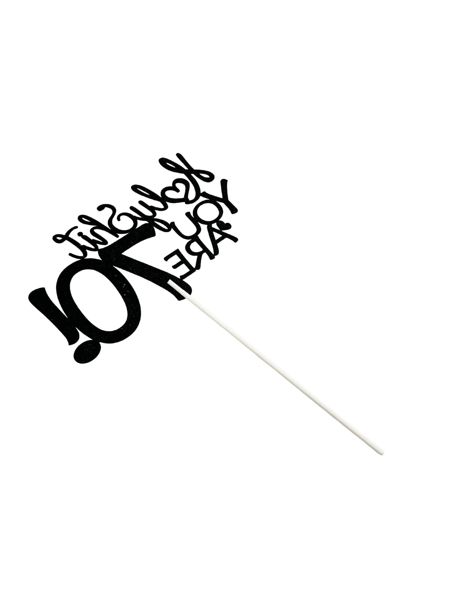 70 Birthday Cake Toppers-Black Glitter, Seventy Cake Topper, 70 Cake Topper, 70Th Birthday Decorations,70Th Birthday Cake Topper