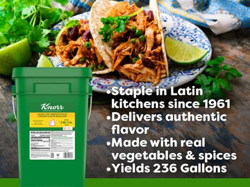Knorr Professional Caldo De Pollo, Chicken Bouillon With Chicken Flavor Granulated Base, 25Lb Pail, Bouillon As A Base, Marinade