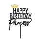 Princess Happy Birthday Cake Topper, Happy Birthday Princess Cake Topper Party Decorations Princess Crown Theme Happy Birthday C