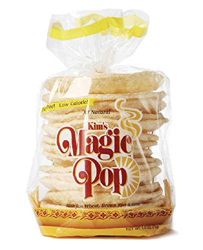 Kim s Magic Pop Freshly Popped Rice Cakes | Vegan | Original Flavor | 6 Bags | 15 Cakes per Bag | Low Carb, Sugar Free, Fat Fre