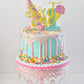 Wulagogo Ice Cream Cake Topper Double-Sided Glitter Decoration, 1 Count, Paper