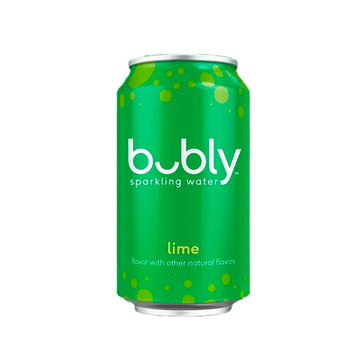 Bubly Lime Flavored Sparkling Water 12 fl oz Aluminum Can 16 Pack