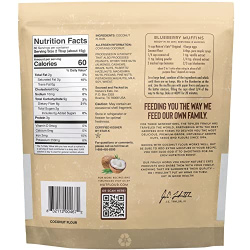 Nature's Eats Coconut Flour, 32 Oz