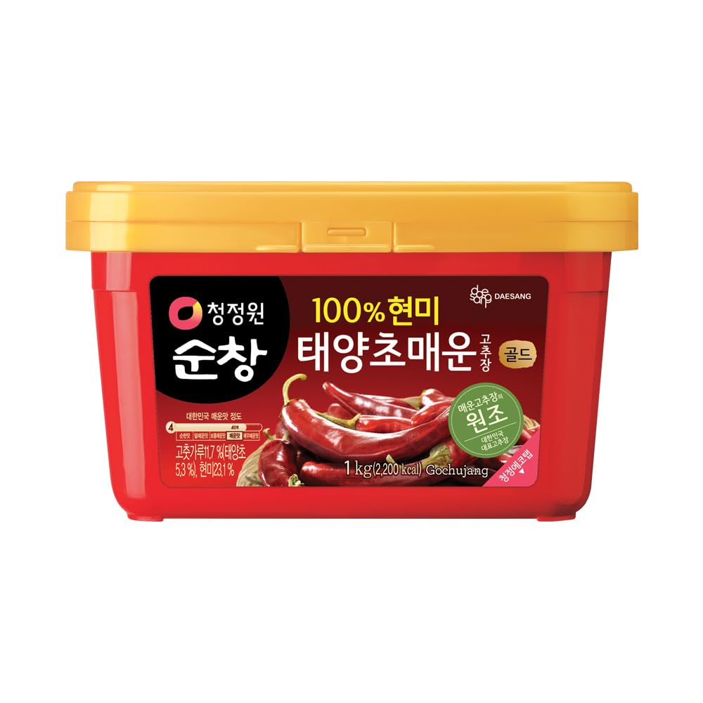 Chung Jung One Hot Gochujang Korean Chili Pepper Paste, Spicy & Sweet, 2.2 lb