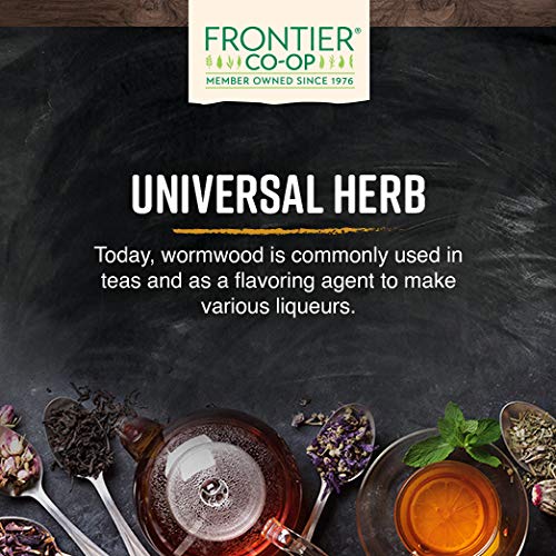 Frontier Co-op Wormwood Herb, Cut and Sifted, 1 Pound Bulk Bag, Kosher