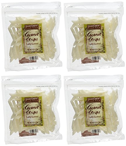 Trader Joe'S Coconut Strips (Pack Of 4)