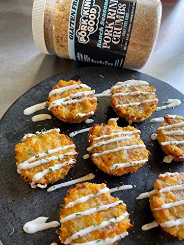 Pork King Good Low Carb Keto Diet Ranch Pork Rind Breadcrumbs! Perfect For Ketogenic, Paleo, Gluten-Free, Sugar Free and Bariatr