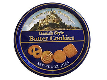 Cambridge & Thames Danish Style Butter Cookies 4 Oz Mini Tin (1 Tin)