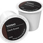 Solimo Coffee Pods, Dark Roast, Compatible with Keurig 2.0, 24 Count