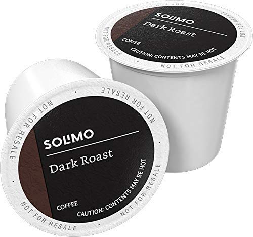 Solimo Coffee Pods, Dark Roast, Compatible with Keurig 2.0, 24 Count