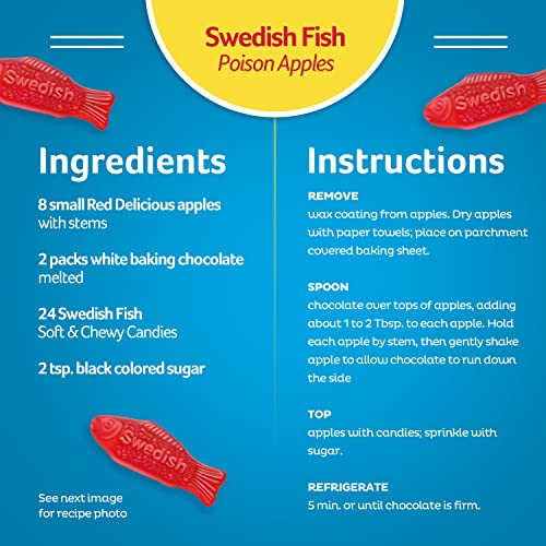 Swedish Fish Flavor Candy, Pack of 12