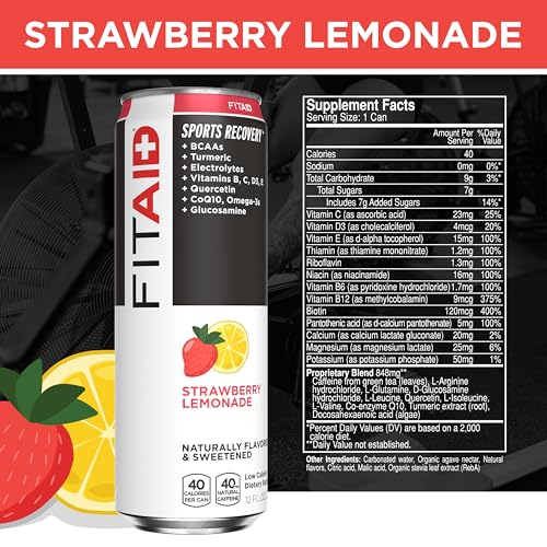 Fitaid Recovery Blend, Variety Pack, Bcaas, Glucosamine, Electrolytes, Omega-3S, Green Tea, 100% Clean, Paleo, Vegan & Gluten-Fr