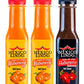 Mexico Lindo Hot Sauce Variety Pack | Includes 2 Bottles Of Red Habanero + 1 Bottle Of Xxxtra Hot | 5 Fl Oz Bottles (Pack Of 3)