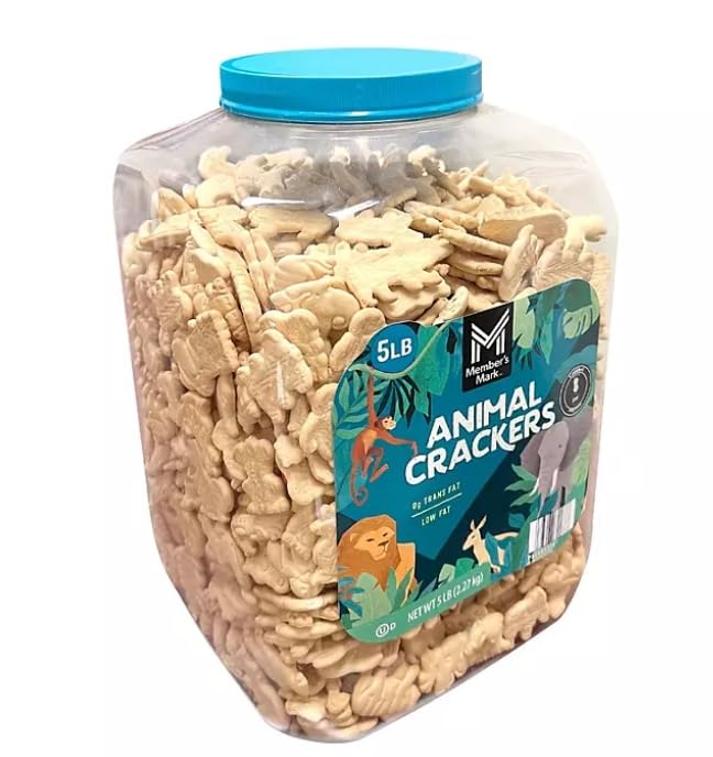 Animal Crackers, Original Flavor, 5 Pounds, Family Size Bulk Container