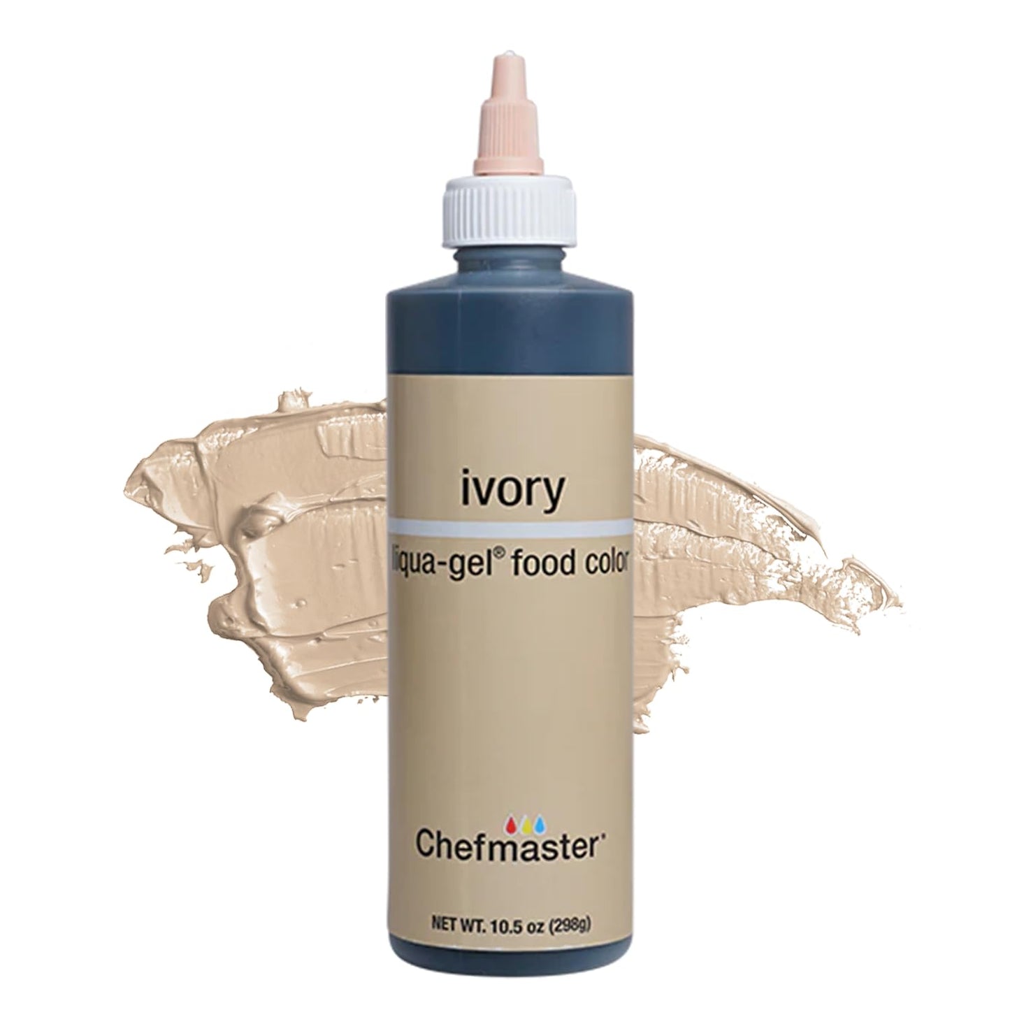 Chefmaster Liqua-Gel Food Color, 10.5 Ounce, Ivory, Model 751221 5439