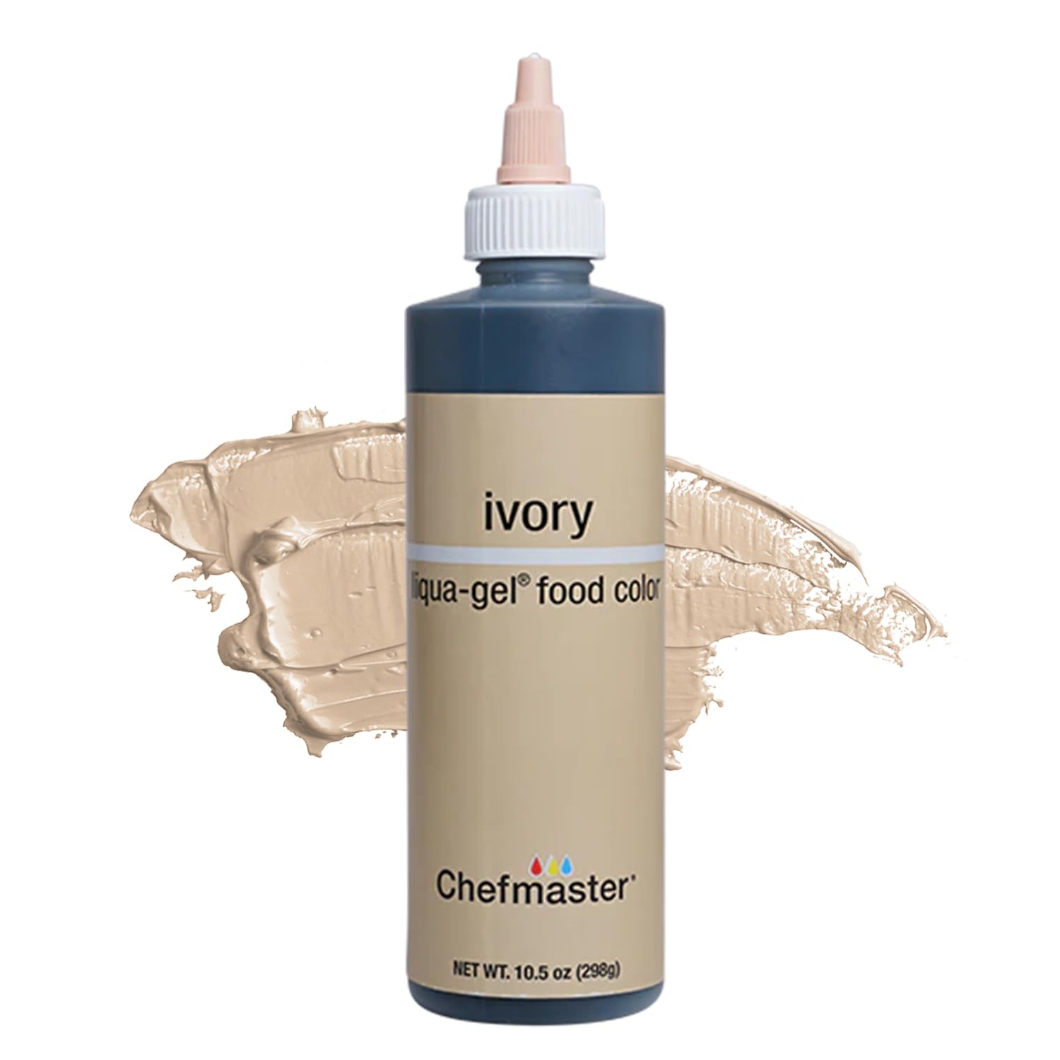 Chefmaster Liqua-Gel Food Color, 10.5 Ounce, Ivory, Model 751221 5439