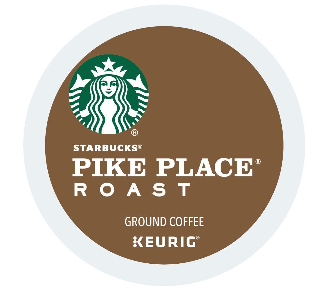 Starbucks Pike Place K-Cup Coffee Capsules, 24 Count, Compatible with Keurig Brewers, Pack of 3