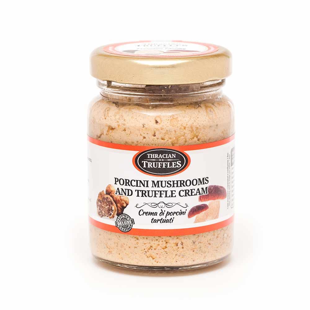 White Truffle and Porcini Boletus Edulis Mushrooms Cream Gourmet Sauce Truffle Paste Suitable for Pasta, Risotto, Pizza (1 x 80g