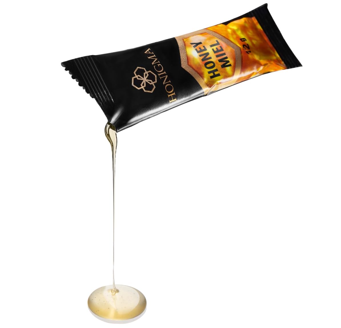 Honigma Deliciously Sweet Acacia Honey Sticks - 50 Count (12G Each) | Pure Ukrainian Honey | Sustainably Sourced | Bursting With