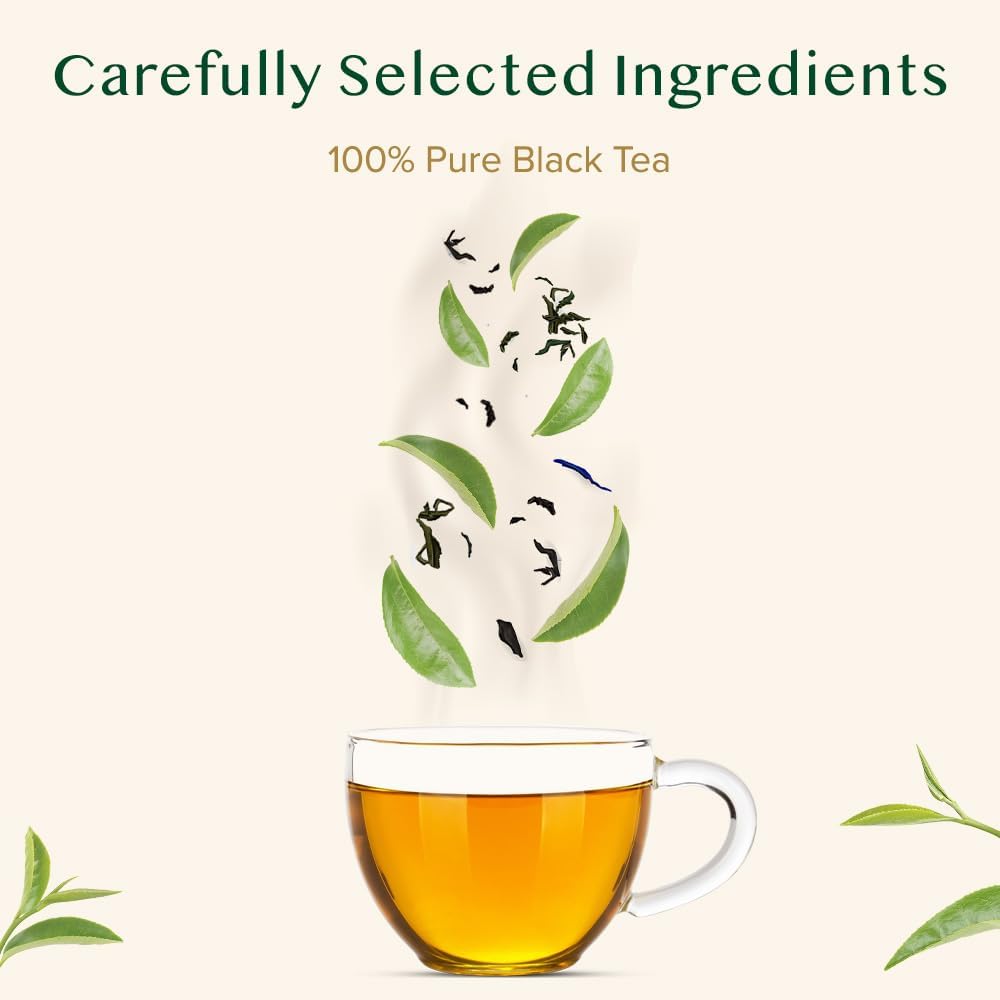 Vahdam, First Flush Darjeeling Tea - 170+ Cups (340G/12Oz) Loose Leaf Black Tea - Flowery, Aromatic & Delicious | Mellow & Fragr