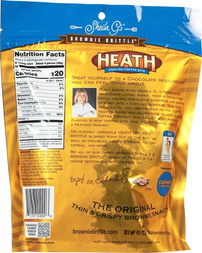 Sheila G'S, Brownie Brittle Toffee Crunch, 5 Oz