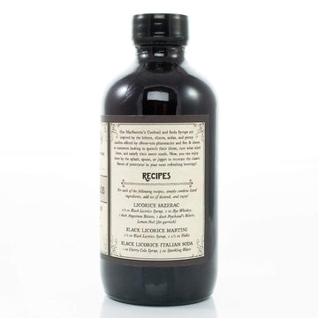 MacSweeties Cocktail Syrups - Black Licorice Flavor - 8 Fl Oz Bottle